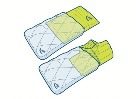 Binnenkussen te vervangen door donsjack