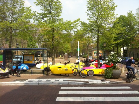 Geparkeerd bij lunchplek