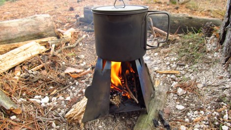 Vargo Hexagon wood stove in actie