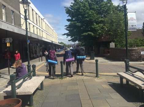 Backpackers in Fort William