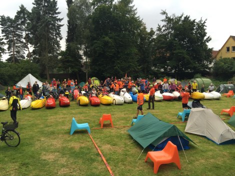 De Nimbus 2000 is makkelijk te herkennen: de enige blauwe velomobiel