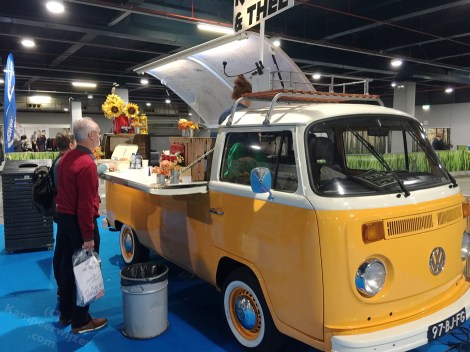 Koffiewagen met espressmachine