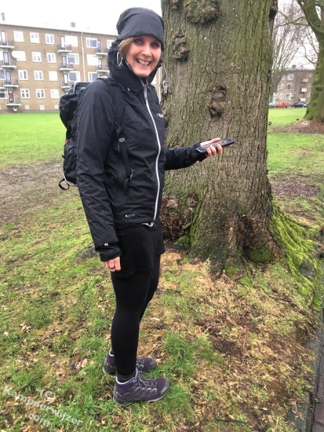 Door de regen door Zwolle